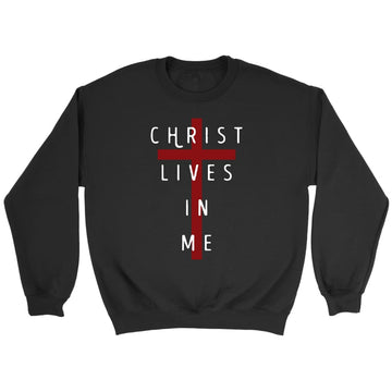 Christ Lives In Me, Cross, Sweatshirt