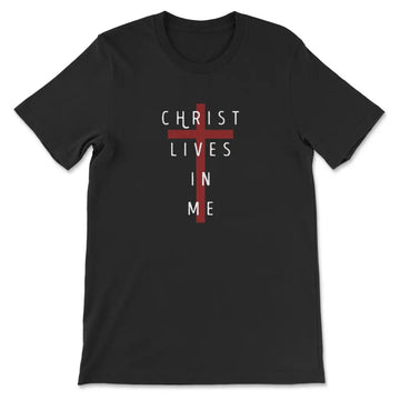 Christ Lives In Me, Cross, T-shirt