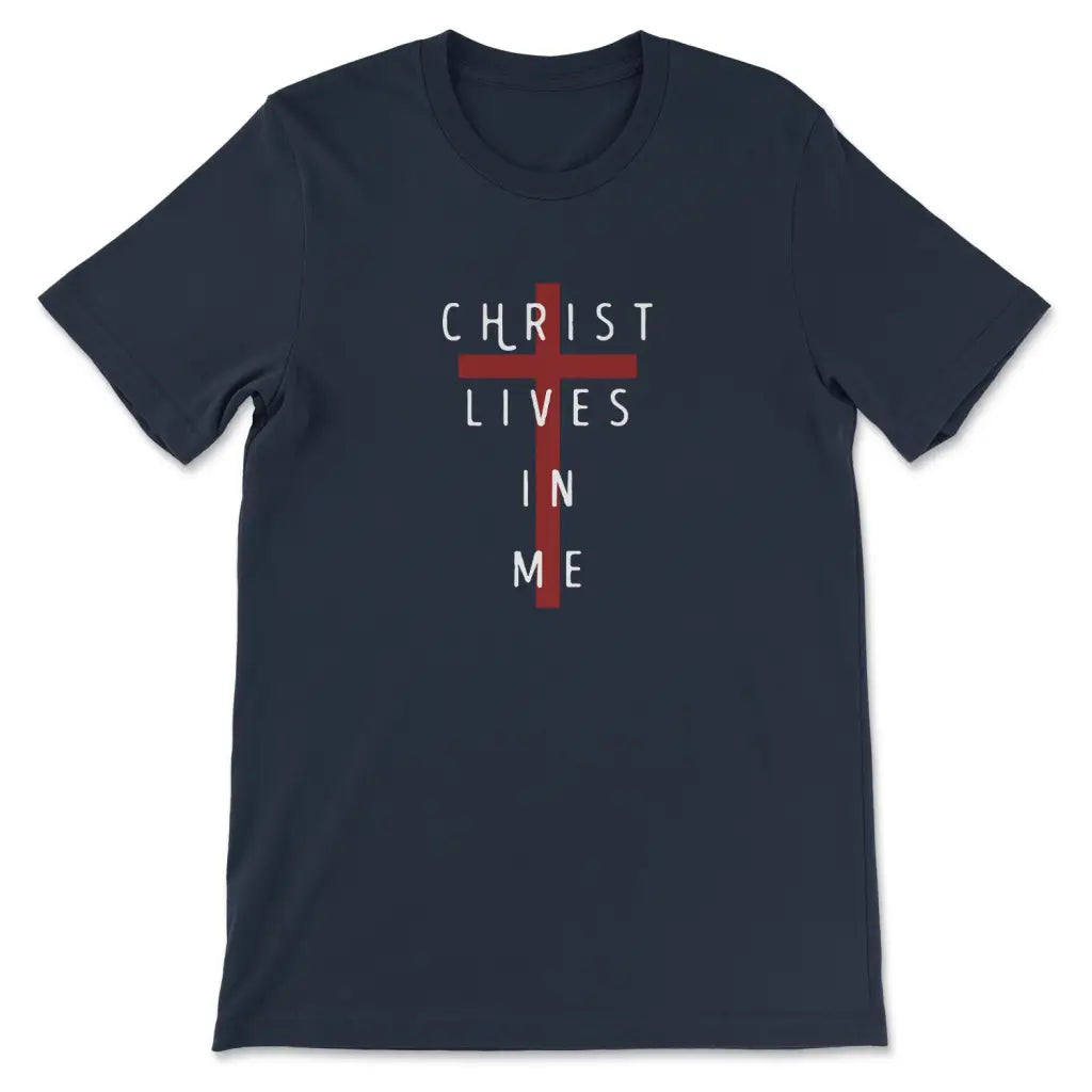 Christ Lives In Me, Cross, T-shirt