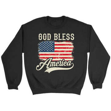God bless America, American Flag, Christian Patriotic Sweatshirt