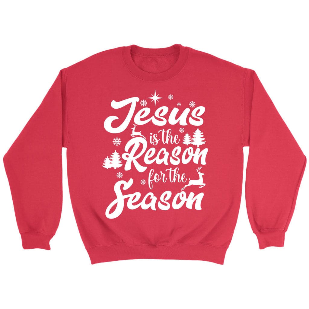 Christmas sweatshirts, Jesus is the reason for the season sweatshirt