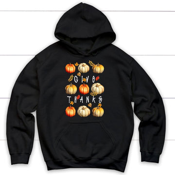 Fall Pumpkin Give Thanks Hoodie