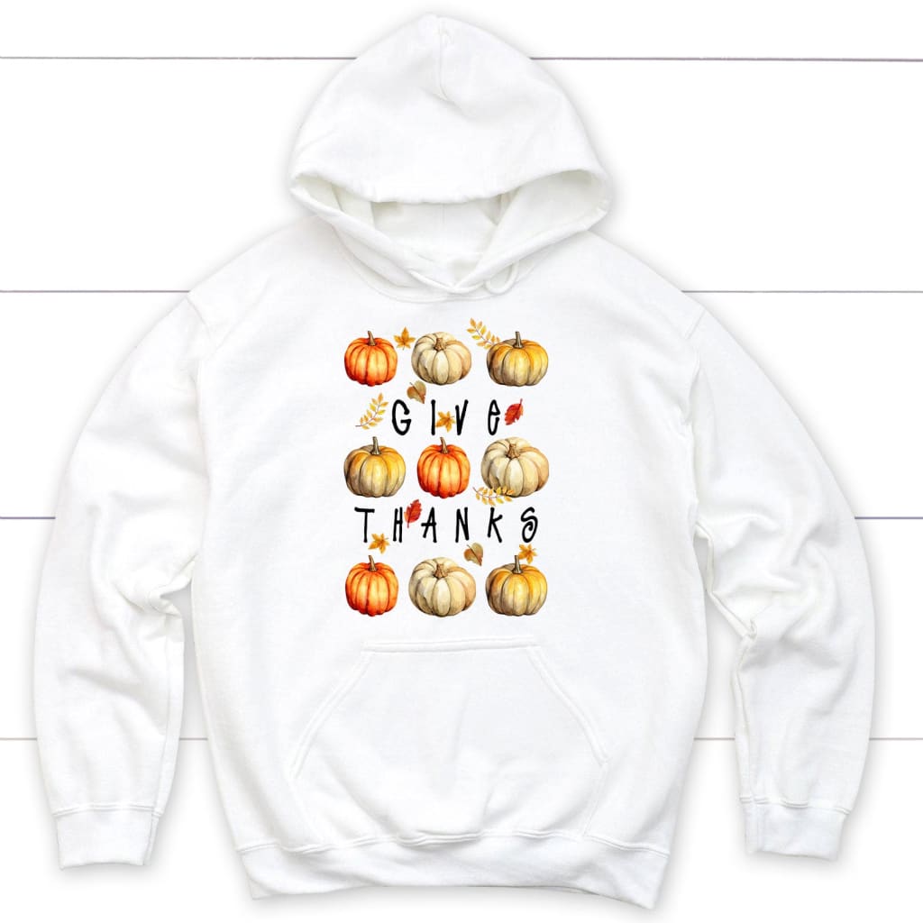 Fall Pumpkin Give Thanks Hoodie