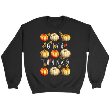 Fall Pumpkin Give Thanks Sweatshirt