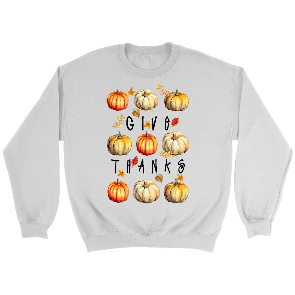 Fall Pumpkin Give Thanks Sweatshirt