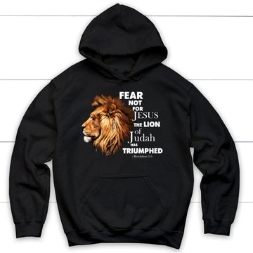 Fear Not For Jesus The Lion Of Judah Has Triumphed Hoodie