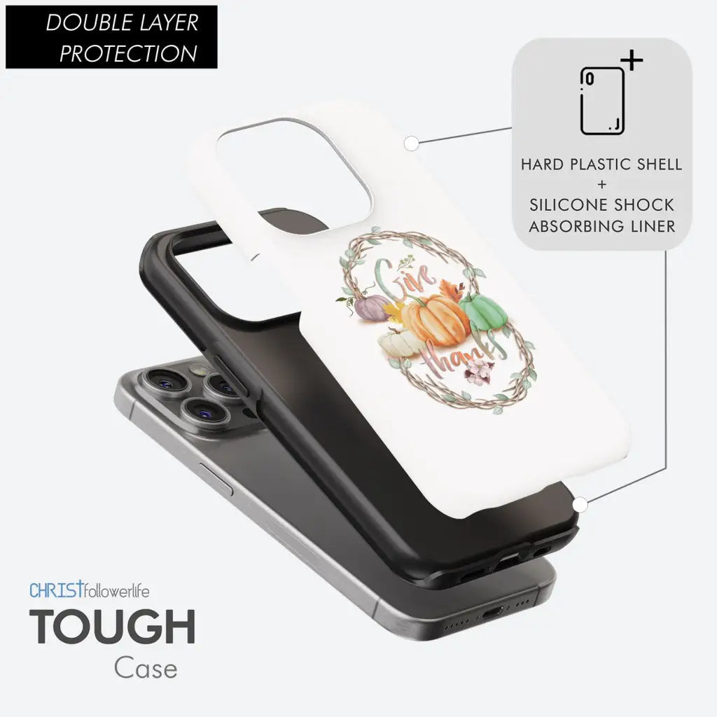 Give Thanks Fall Pumpkins Phone Case