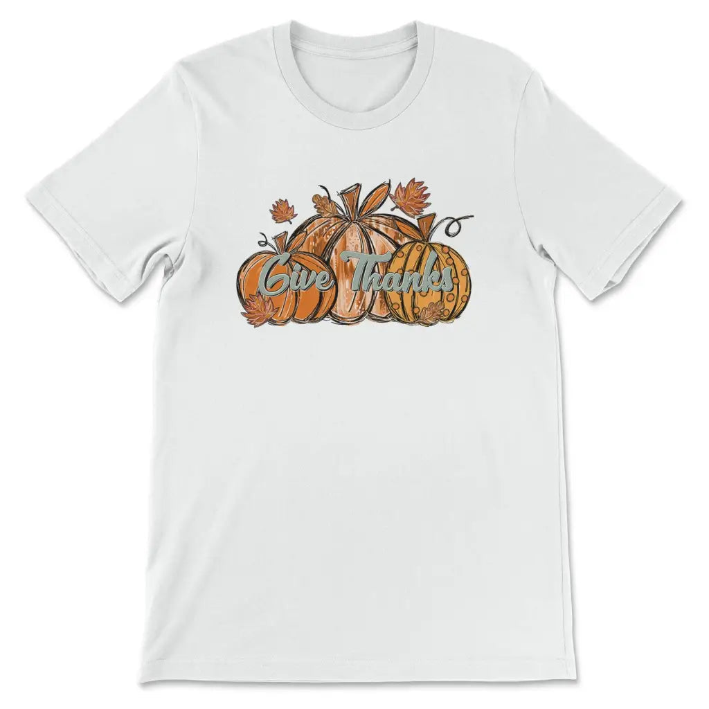Give Thanks, Pumpkin Fall, Thanksgiving T-shirt