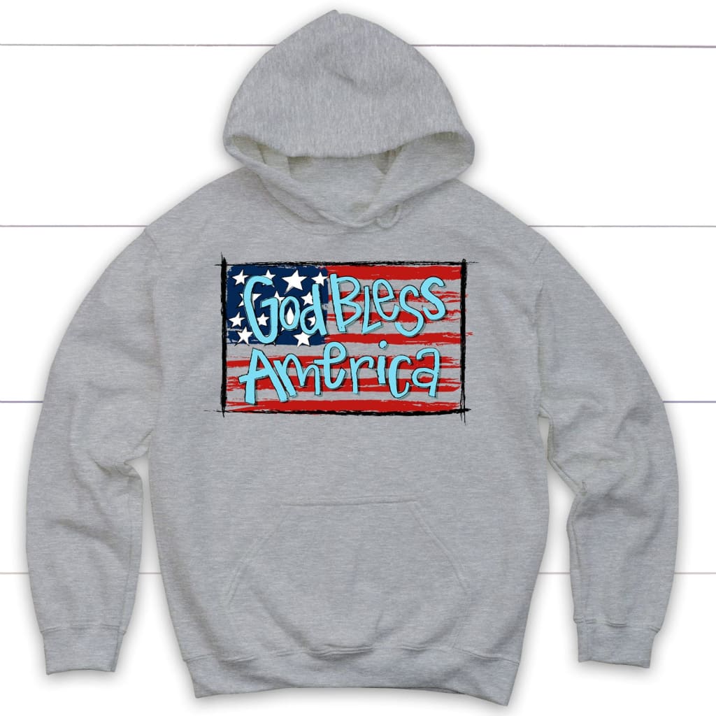 God Bless America Flag Hoodie