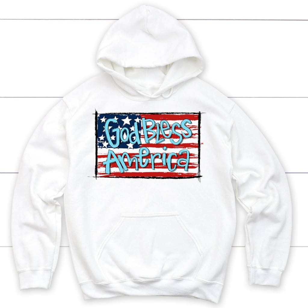 God Bless America Flag Hoodie