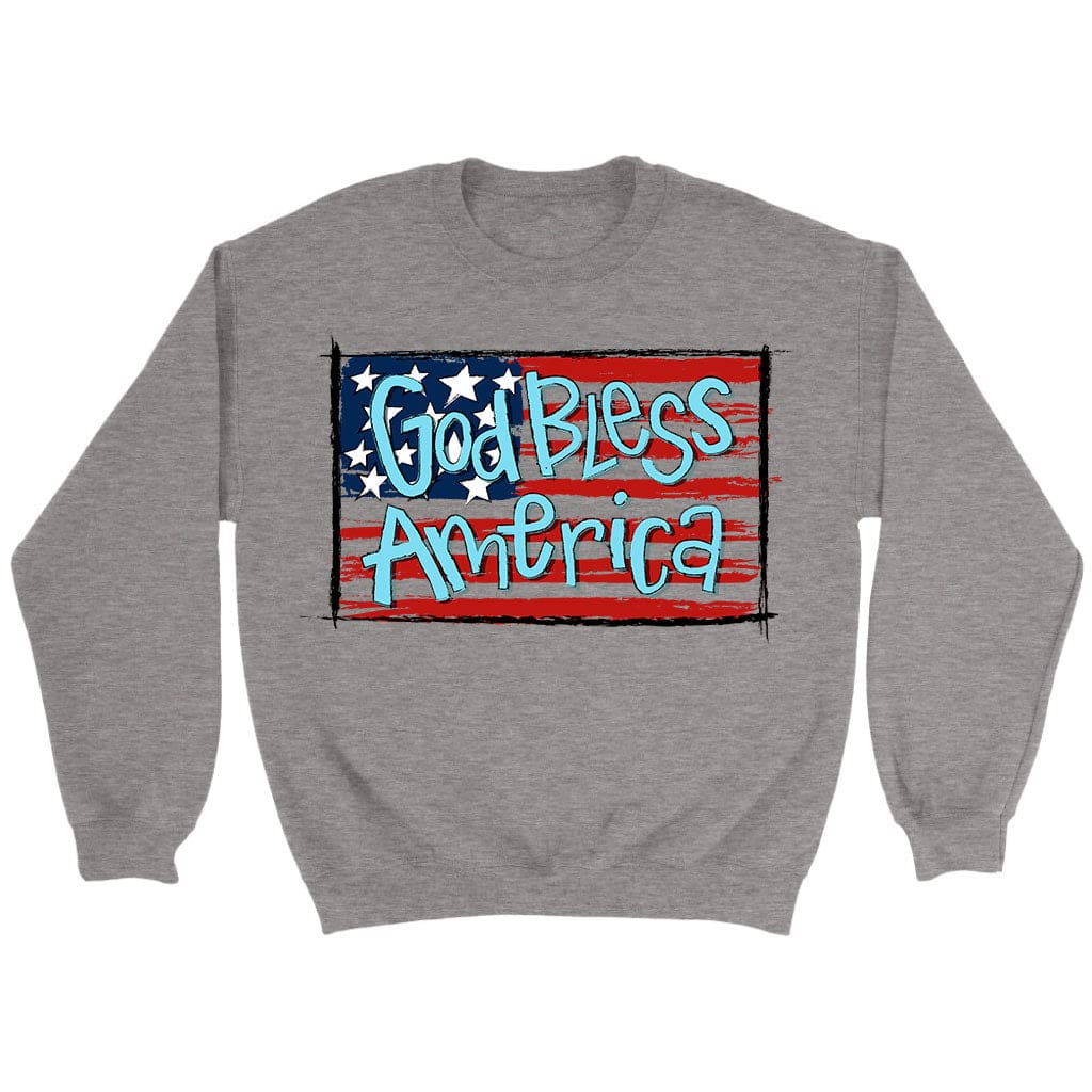 God Bless America Flag Sweatshirt