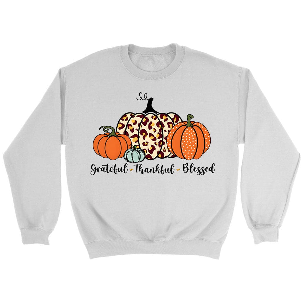 Grateful Thankful Blessed, Pumpkin Fall, Sweatshirt