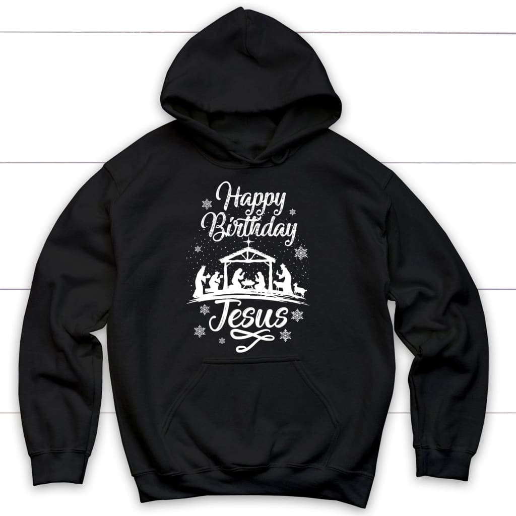 Happy Birthday Jesus, Christmas Nativity Scene, Hoodie