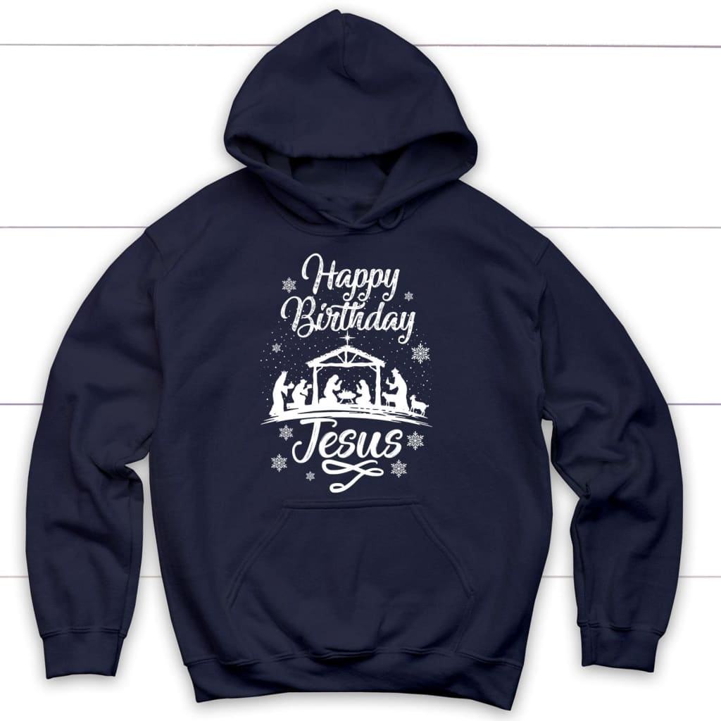 Happy Birthday Jesus, Christmas Nativity Scene, Hoodie