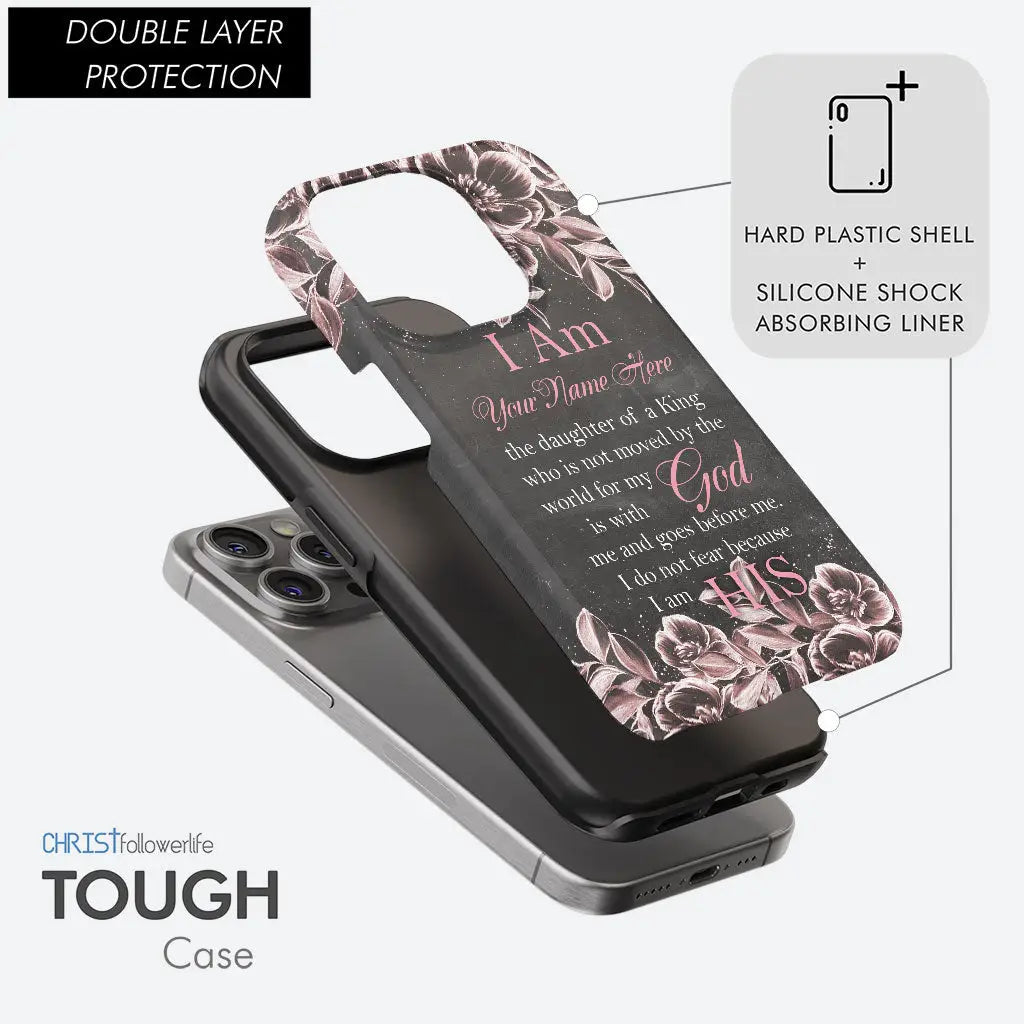 Personalized Daughter Of A King Phone Case With Custom Name