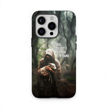 I Once Was Lost but Now I'm Found, Jesus and Lost Sheep, Phone Case