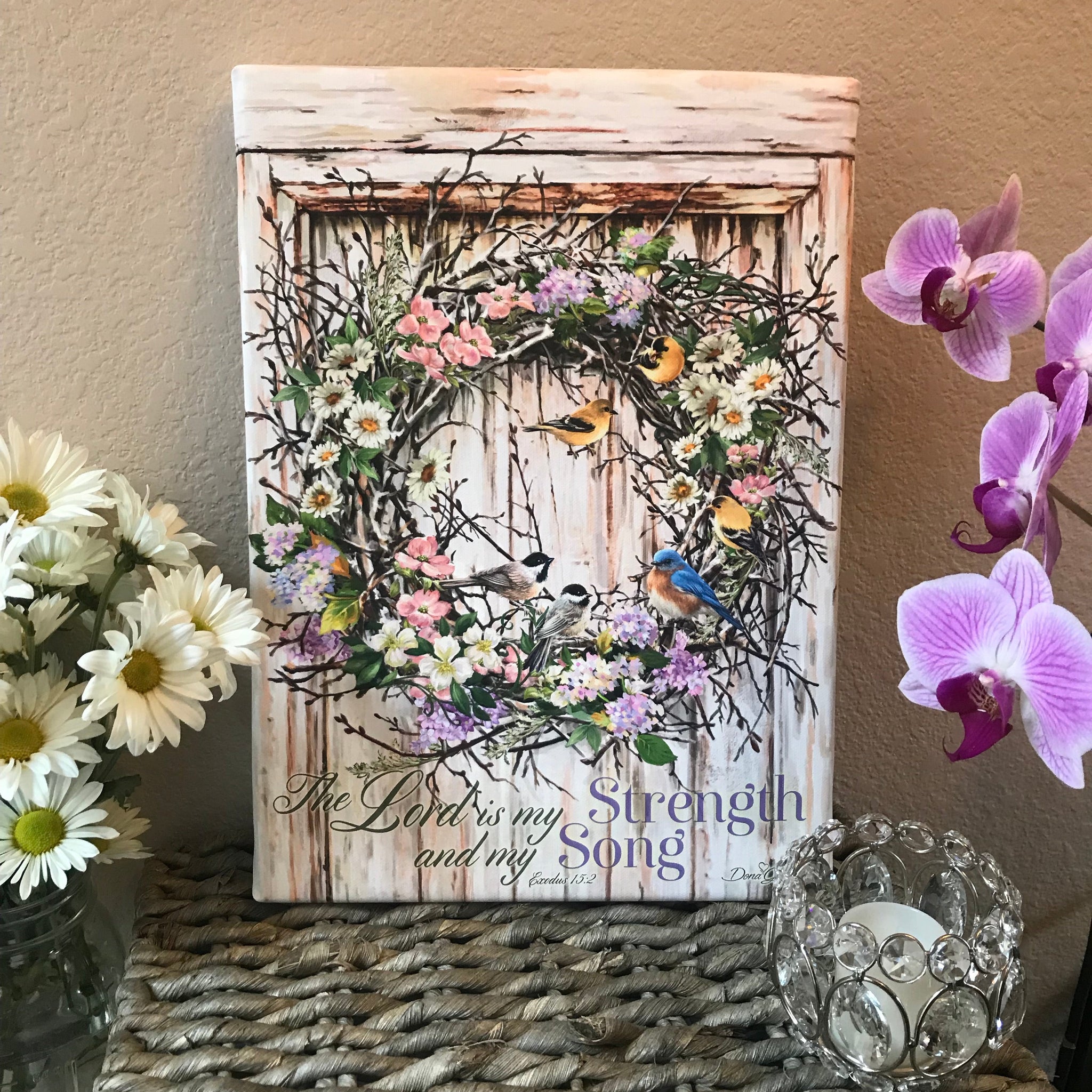 Spring Wreath Canvas Wall Art