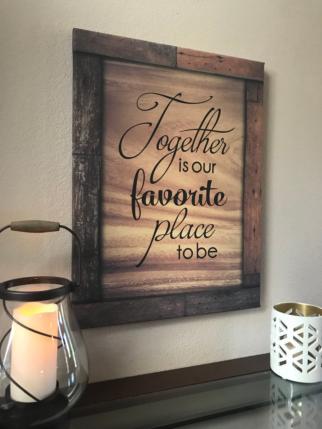 Together is our Favorite Place Canvas Wall Art