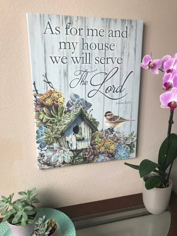 Serve the Lord Canvas Wall Art