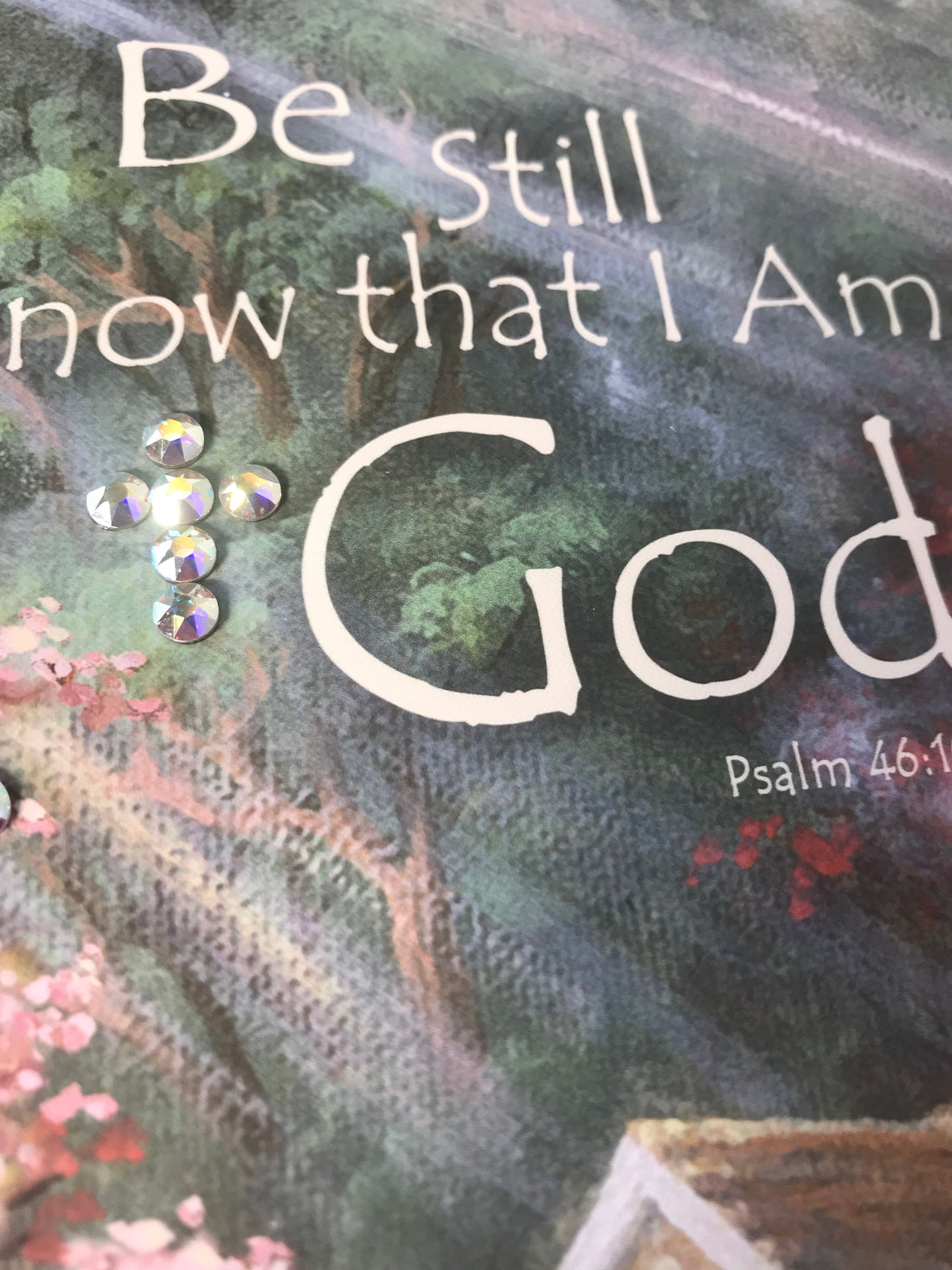 Be Still Pizazz Print with Dazzling Crystals