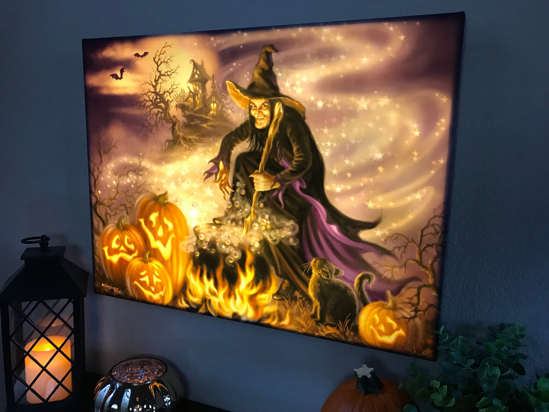 All Hallow's Eve 18x24 Fully Illuminated LED Wall Art