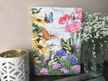 Butterfly Garden Canvas Wall Art