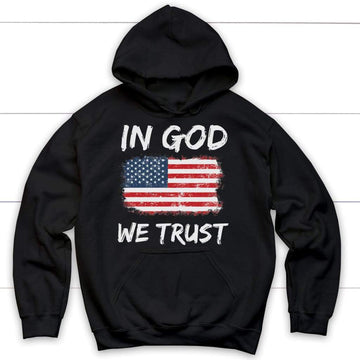 In God We Trust American Flag Hoodie