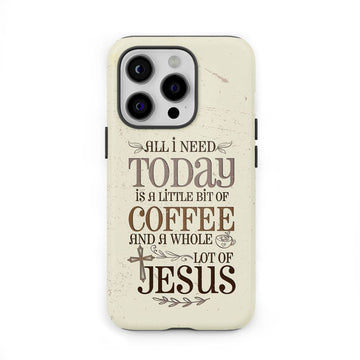Jesus and coffee phone case, Christian phone cases