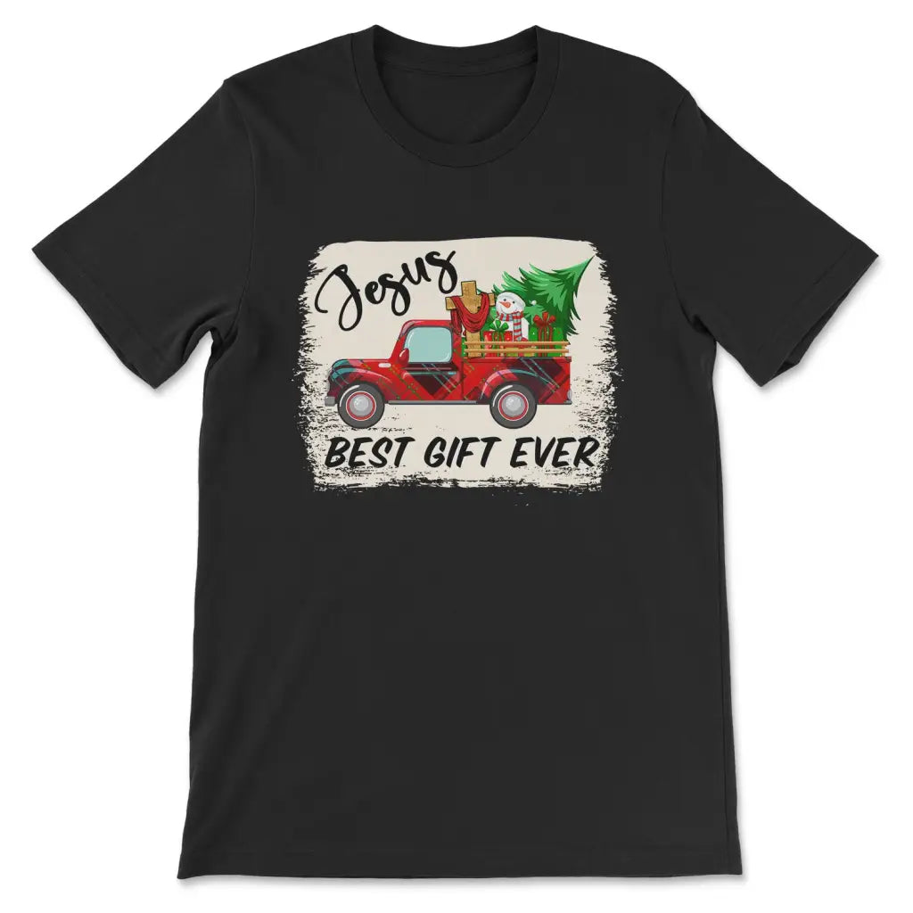 Jesus best gift ever Red truck Christmas t-shirt