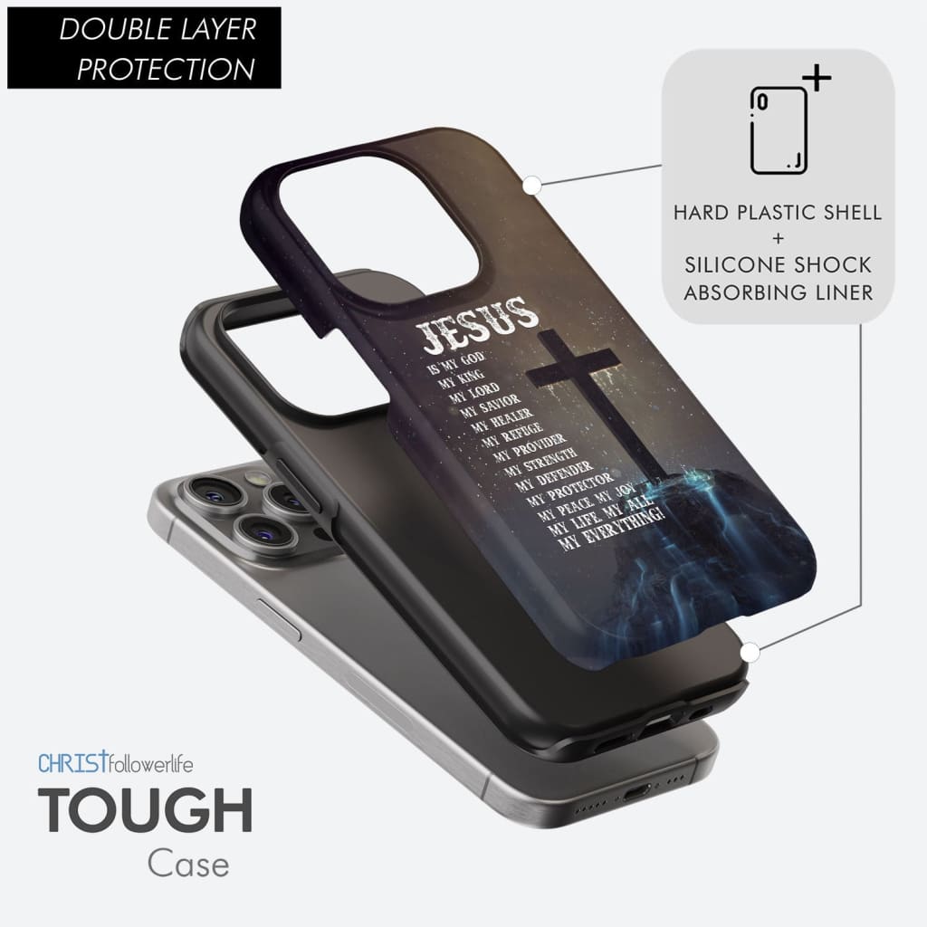 Jesus is my savior, Jesus hands, Christian phone case