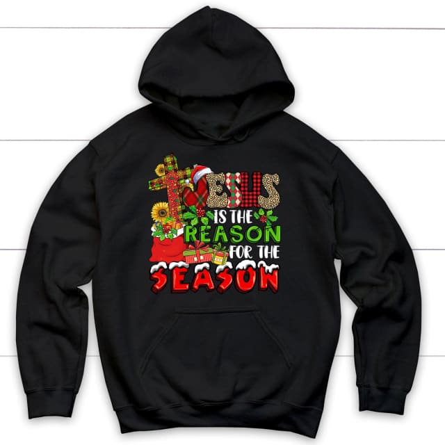 Christian Christmas apparel: Jesus is the reason for the season Christmas hoodie