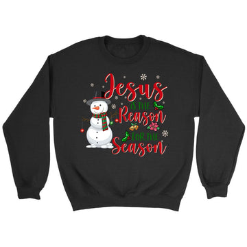 Jesus is the reason for the season Snowman Christmas sweatshirt