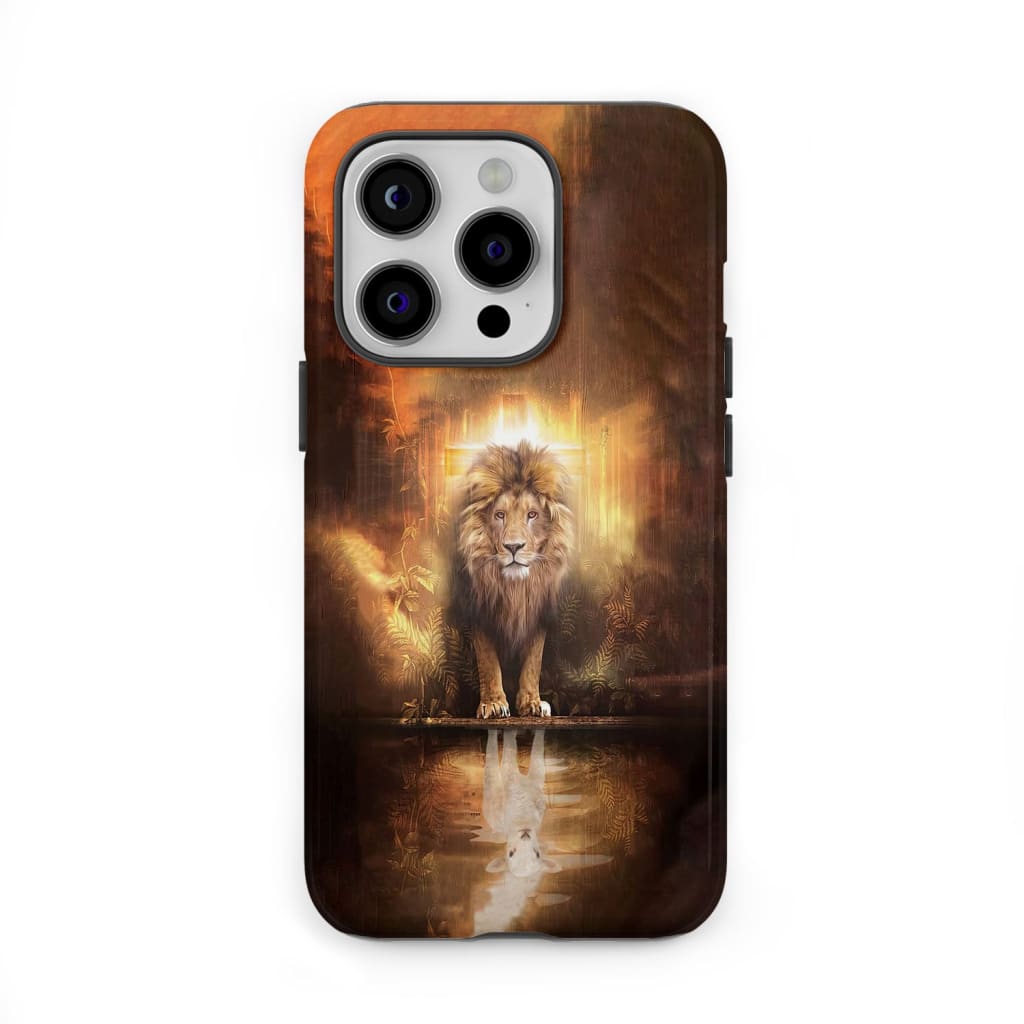 Jesus the lion the lamb phone case, Lion and lamb phone case