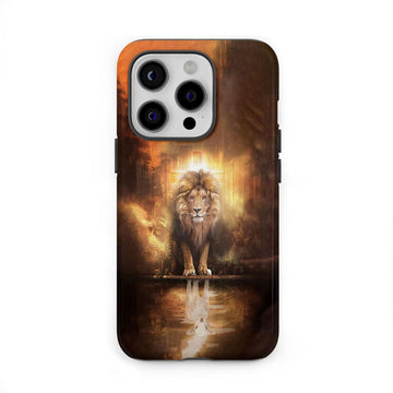 Jesus the lion the lamb phone case, Lion and lamb phone case