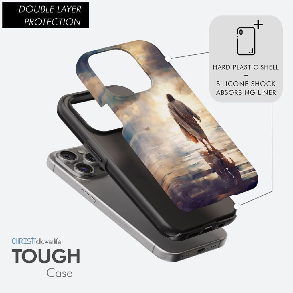Jesus Walking on Water Phone Case