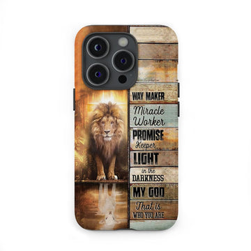 Jesus Way Maker Lion Of Judah Phone Case