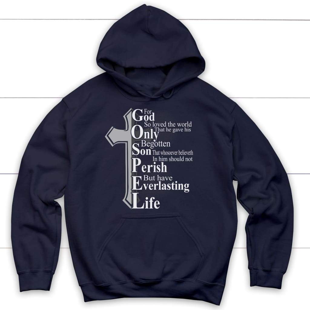 John 3:16 For God So Loved The World Christian Hoodie