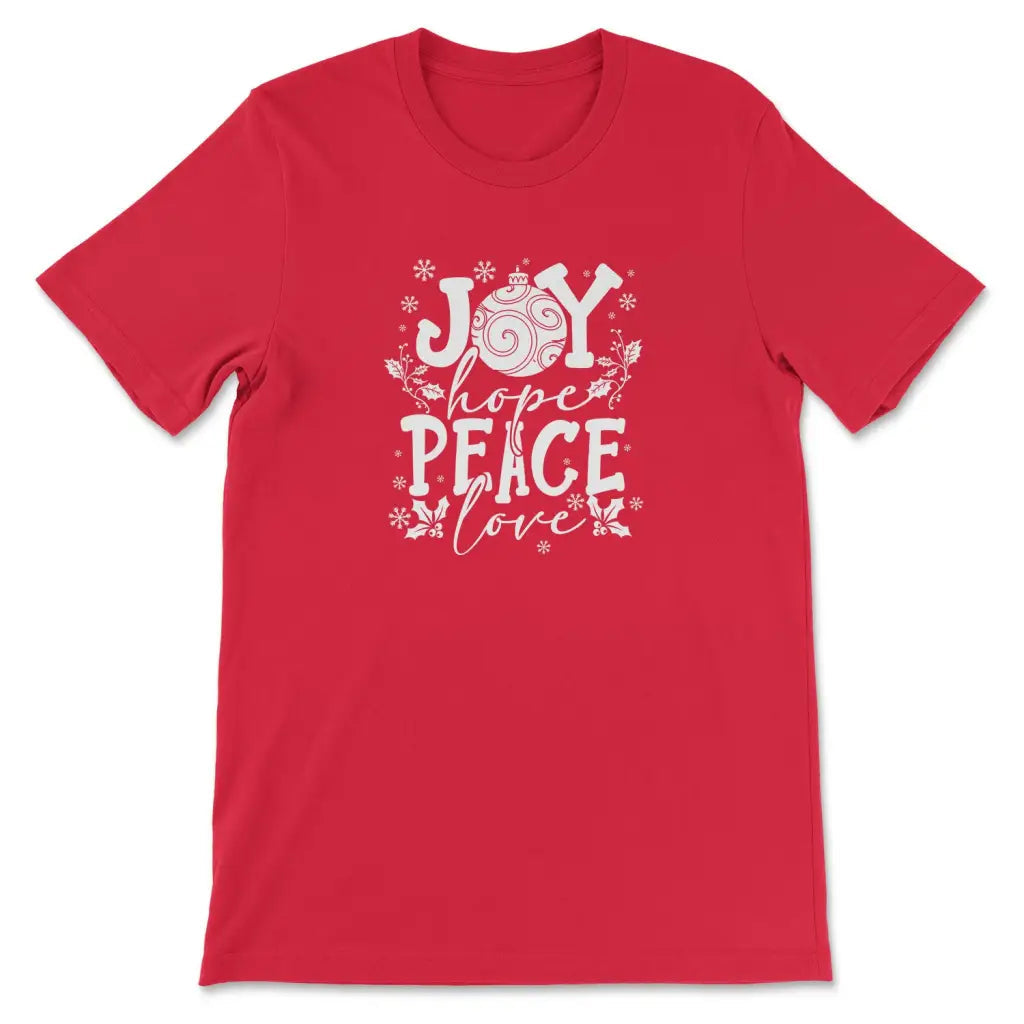 Joy hope peace love Christmas t-shirt