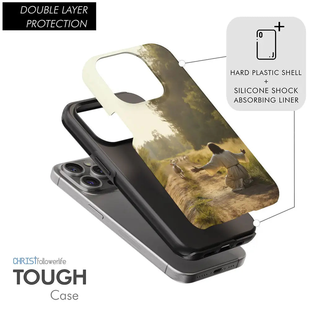 Lamb Runs to Jesus Phone Case