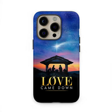 Love came down Christmas phone case
