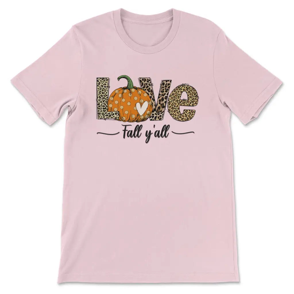 Love Fall Y'all, Leopard Pumpkin, T-shirt