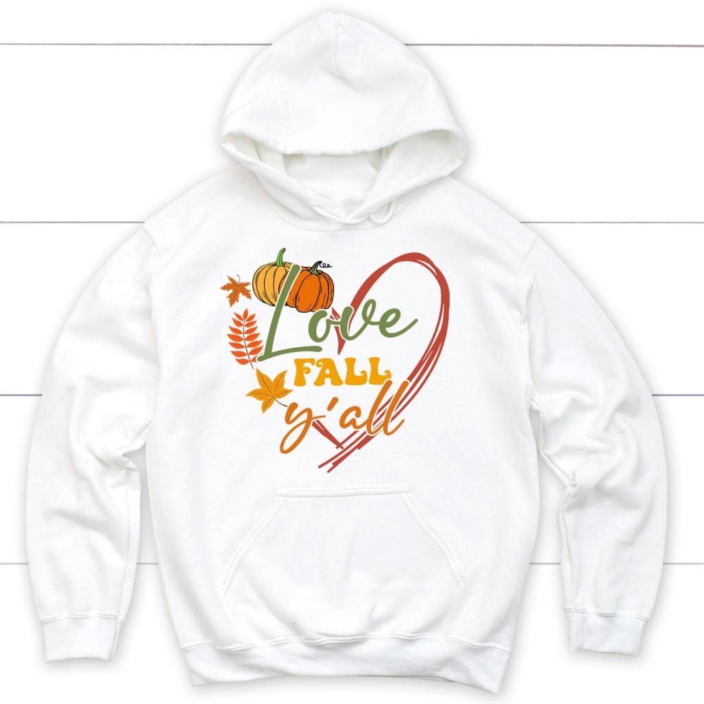 Love Fall Y'all Pumpkin Hoodie