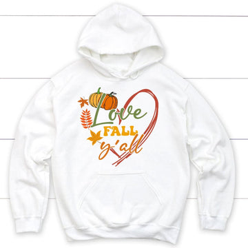 Love Fall Y'all Pumpkin Hoodie