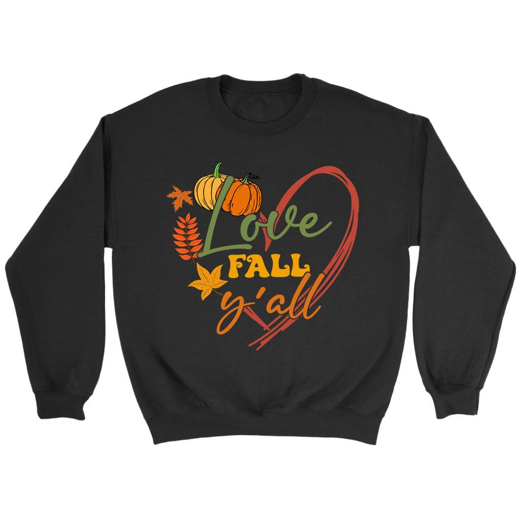 Love Fall Y'all Pumpkin Sweatshirt