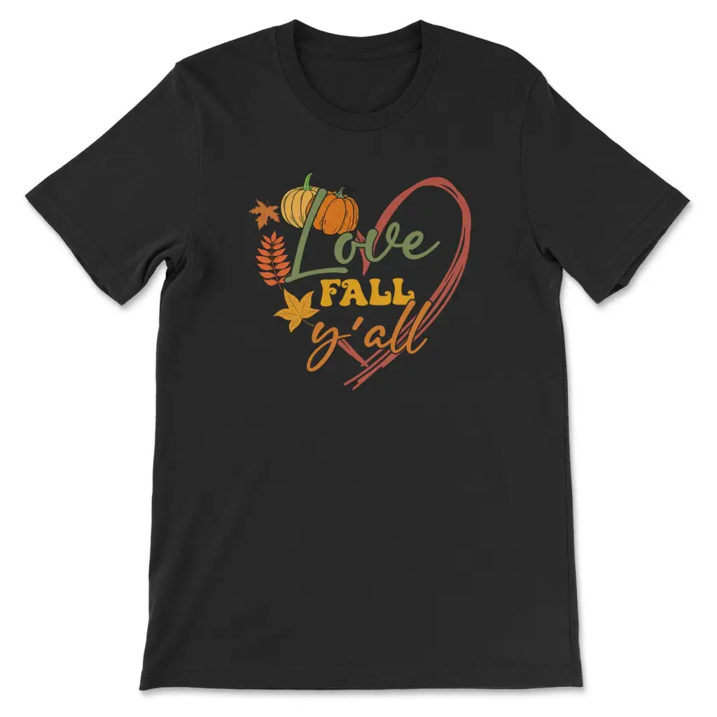 Love Fall Y'all Pumpkin T-shirt