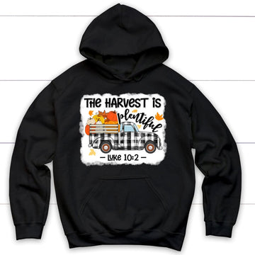 Luke 10:2 The Harvest is Plentiful, Pumpkin Truck, Hoodie