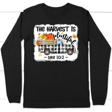 Luke 10:2 The Harvest is Plentiful, Pumpkin Truck, Long Sleeve Shirt