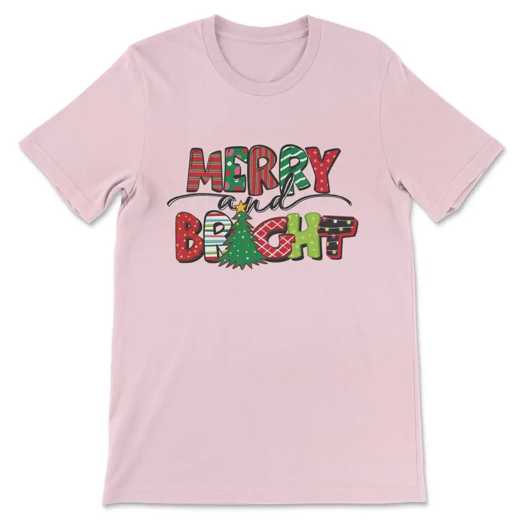Merry And Bright Christmas T-shirt