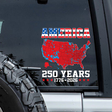 America 250 Years 1776 - 2026 Car Window Decal Sticker