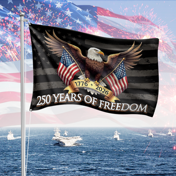250 Years of Freedom American House Flag USA 250th Anniversary 1776-2026 House Flag